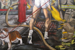 Sauve qui peut Paul-Andé Côté - Artiste Peintre : Sauve qui peut